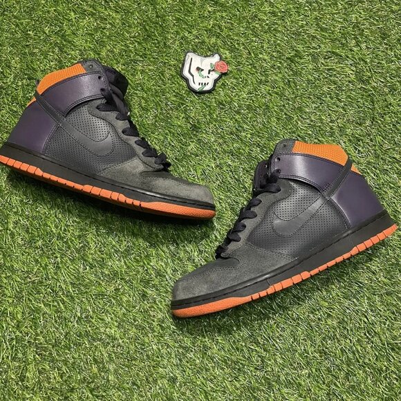 Nike Dunk High Purple/Grey/ Orange - Picture 1 of 16